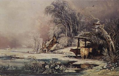 Een Sombere Dag in de Winter door William James Muller