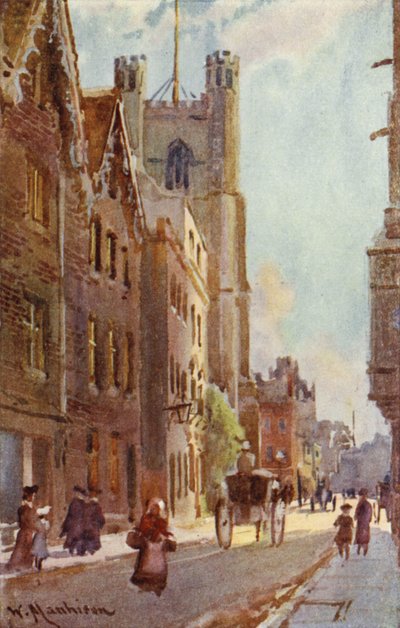 Grote St Marys, vanaf Trinity Street door William Matthison