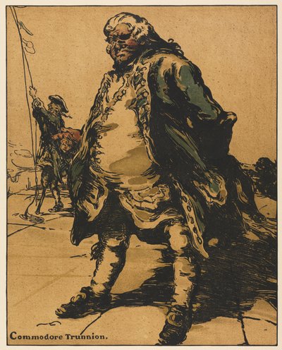 Personages uit de romantiek: Commodore Trunnion door William Nicholson