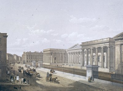 British Museum, Holborn, Londen, 1852 door William Simpson