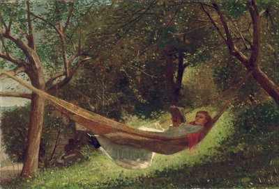 Meisje in de Hangmat, 1873 door Winslow Homer