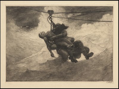 Levenslijn, 1884, waarschijnlijk gedrukt c.1940 door Winslow Homer