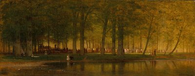 De Kampbijeenkomst, 1874 door Worthington Whittredge