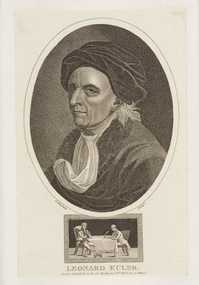 Leonhard Euler, wiskundige, ca. 1770s door Frederick (attr. to) Barnard