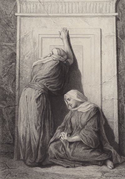 Maria Magdalena en de andere Maria door after Albert Robida