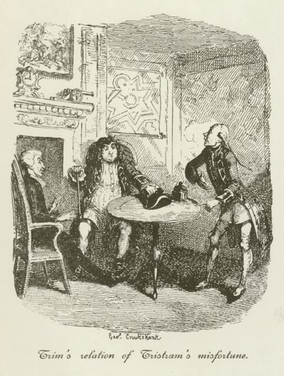 Illustratie voor Tristram Shandy door after George Cruikshank