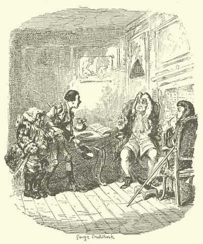 Illustratie voor Tristram Shandy door after George Cruikshank