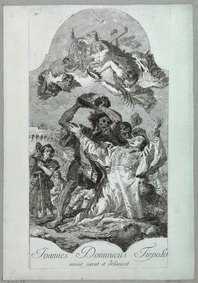 Martelaarschap van Sint Stefanus door after Giovanni Battista Tiepolo