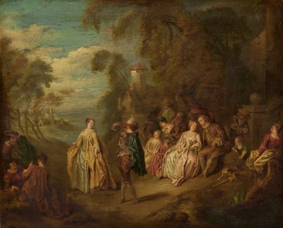 Fête Champêtre door after Jean Baptiste Joseph Pater