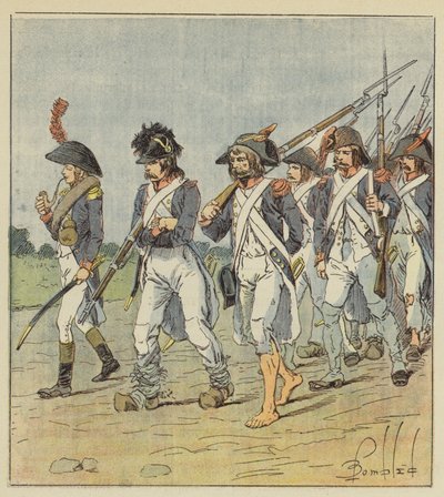 Ontbering van het leger van Italië door after Louis Charles Bombled