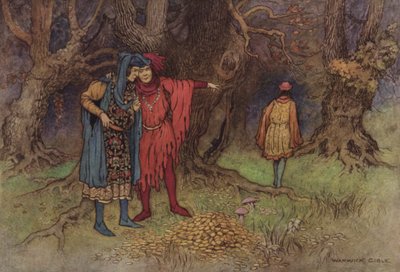 Geoffrey Chaucer, Het Verhaal van de Aflaatverkoper door after Warwick Goble