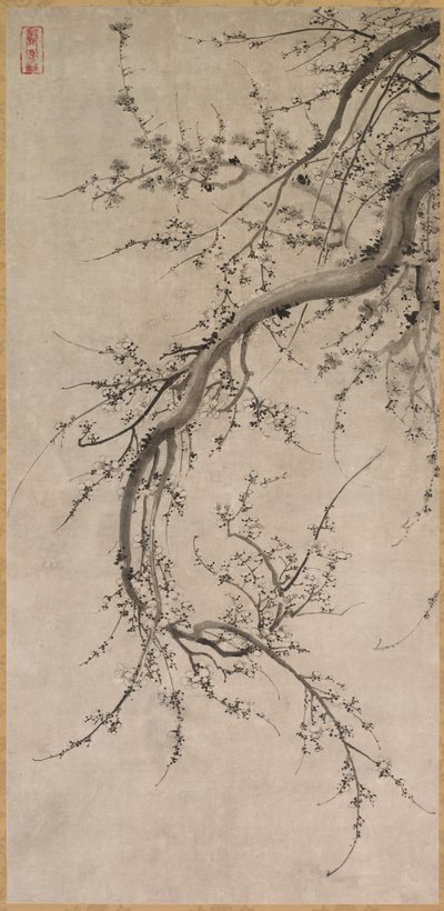 Prunus door attributed to Kano Einō