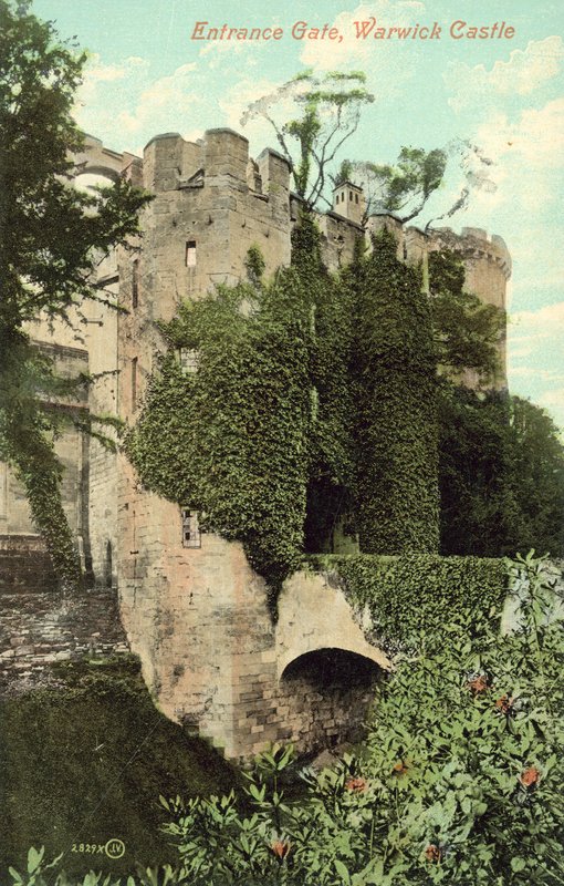 Toegangspoort, Warwick Castle door (after) English photographer