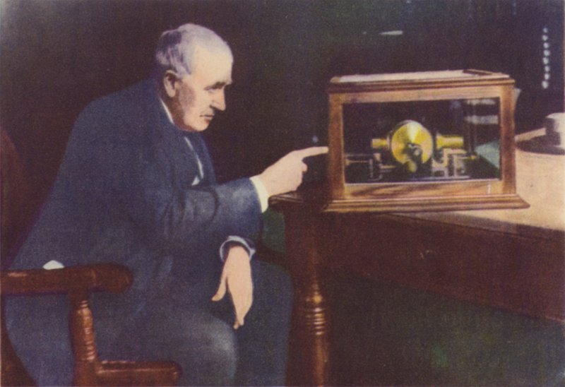 Thomas Alva Edison door (after) English photographer