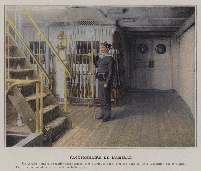 Wacht van de admiraal door (after) French Photographer