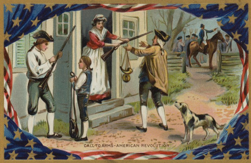 Oproep tot de wapens, Amerikaanse Revolutie door American School