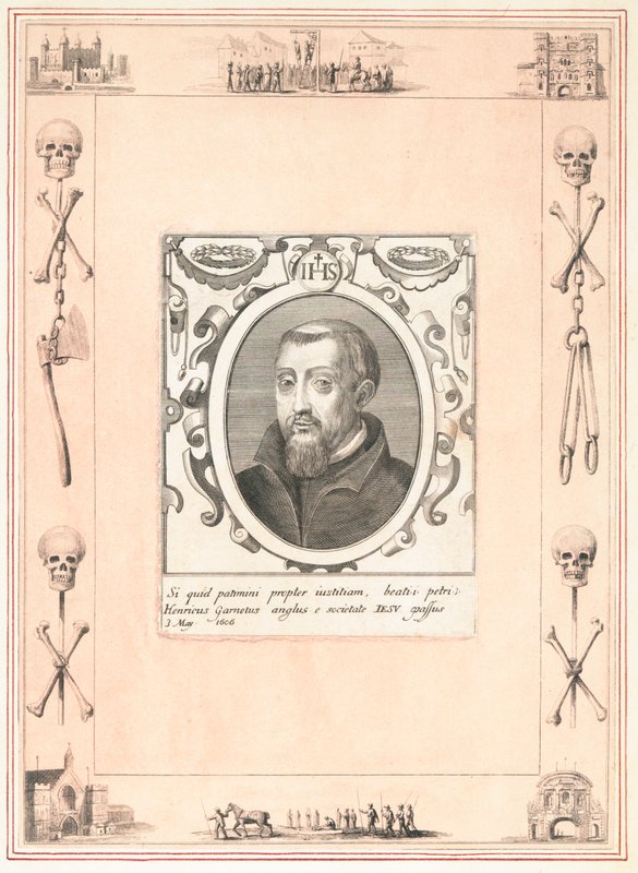 Henry Garnet, geëxecuteerd voor het Buskruitverraad door English School