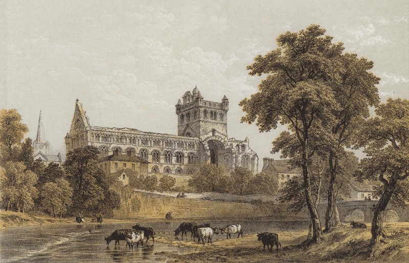 Jedburgh Abdij door English School