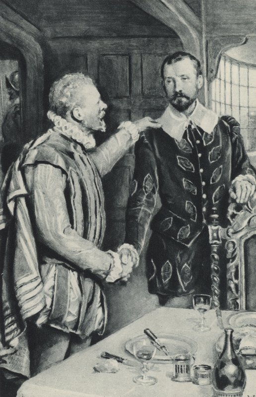 Sir Francis Drake stuurt zijn vriend om te sterven - het afscheid van Sir Thomas Doughty door English School