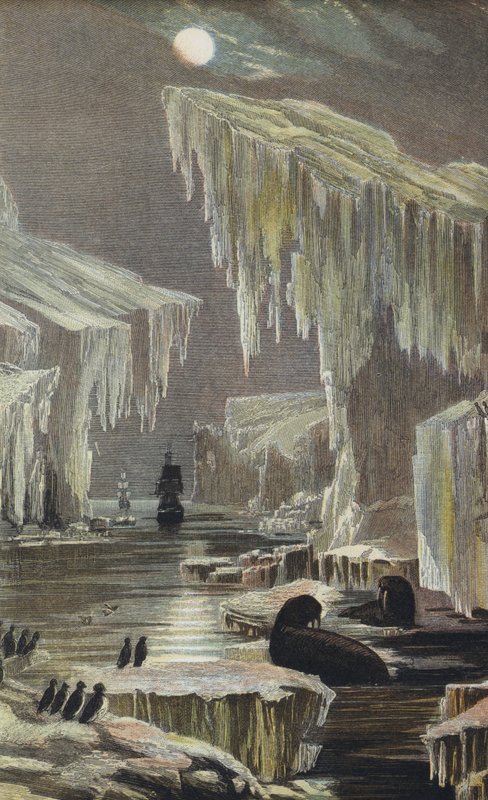 De Erebus en Terror in de Arctische gebieden door English School