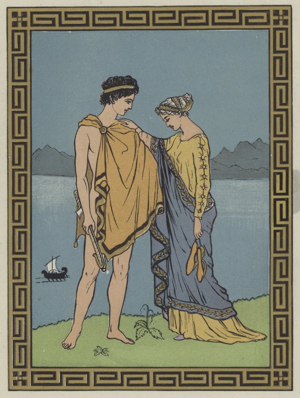 Theseus en zijn moeder door English School