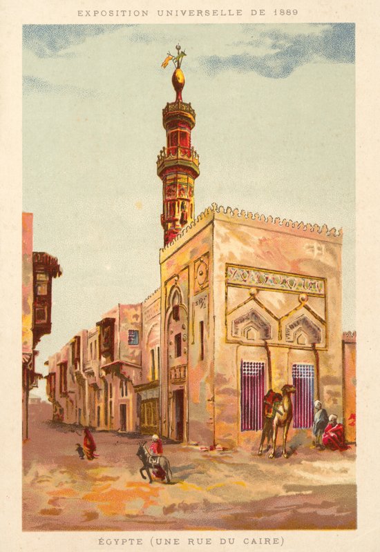 Egypte (een straat in Caïro), Exposition Universelle 1889, Parijs door French School