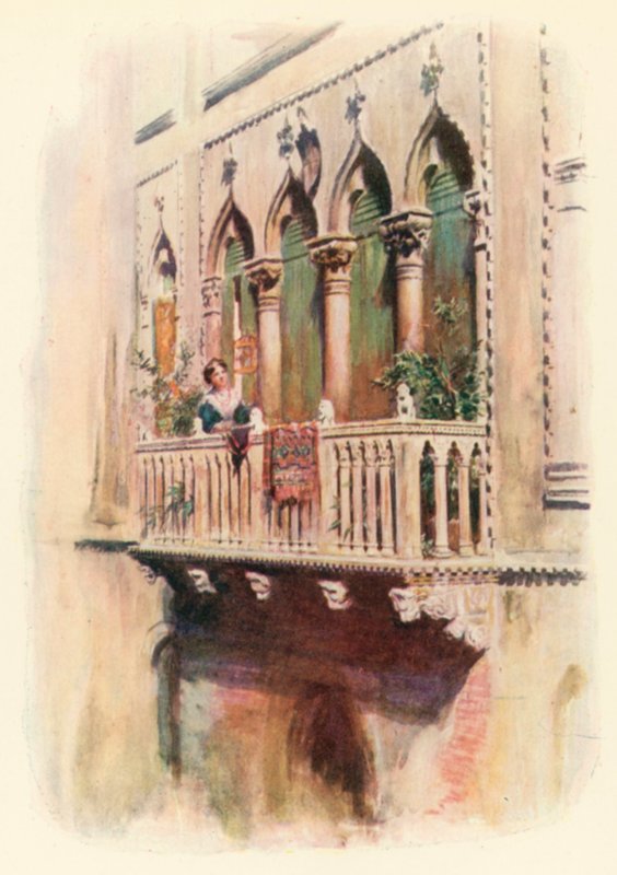 Balkon Palazzo Bragadin door A. Trevor Haddon