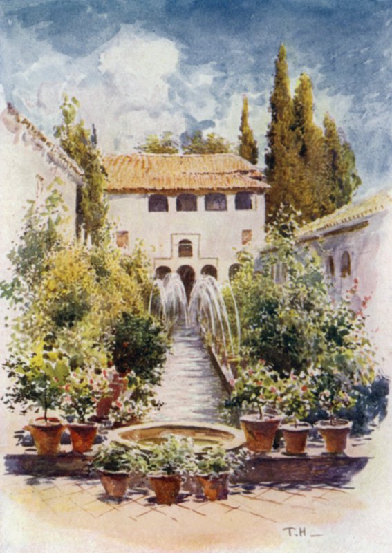 Generalife, Acequia Court door A. Trevor Haddon