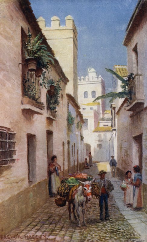 Sevilla, een straat door A. Trevor Haddon