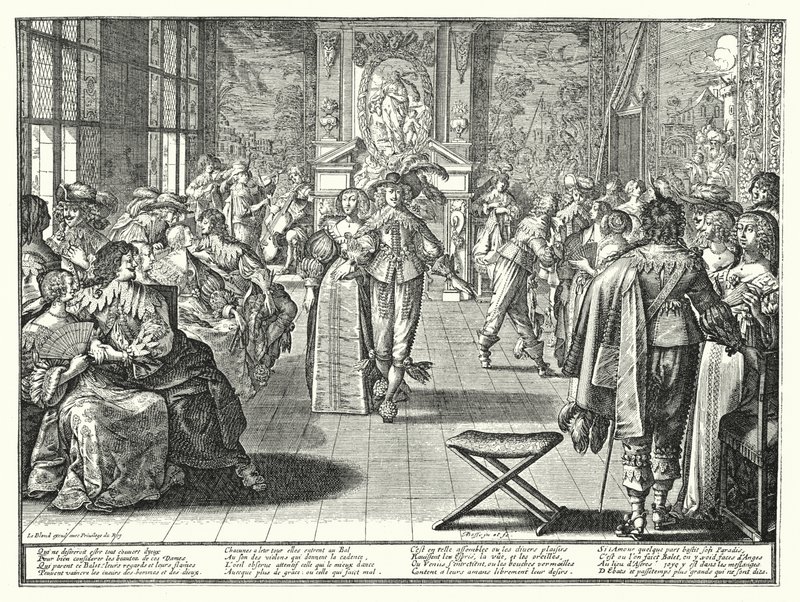 Het Bal door Abraham (after) Bosse