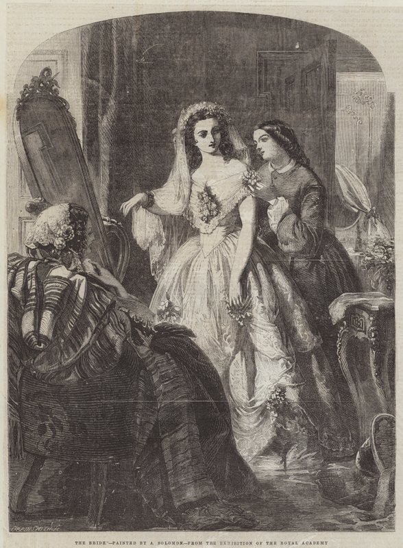 De Bruid (gravure) door Abraham Solomon