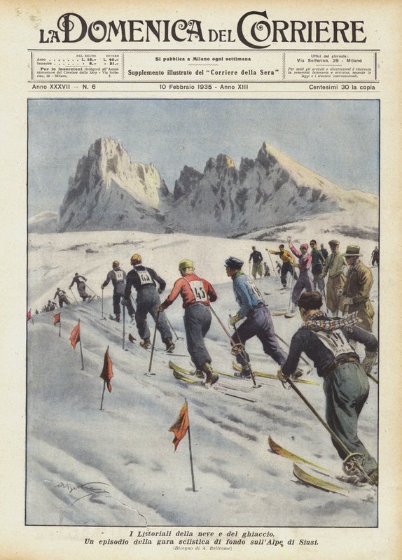 De Littoriali van sneeuw en ijs door Achille Beltrame