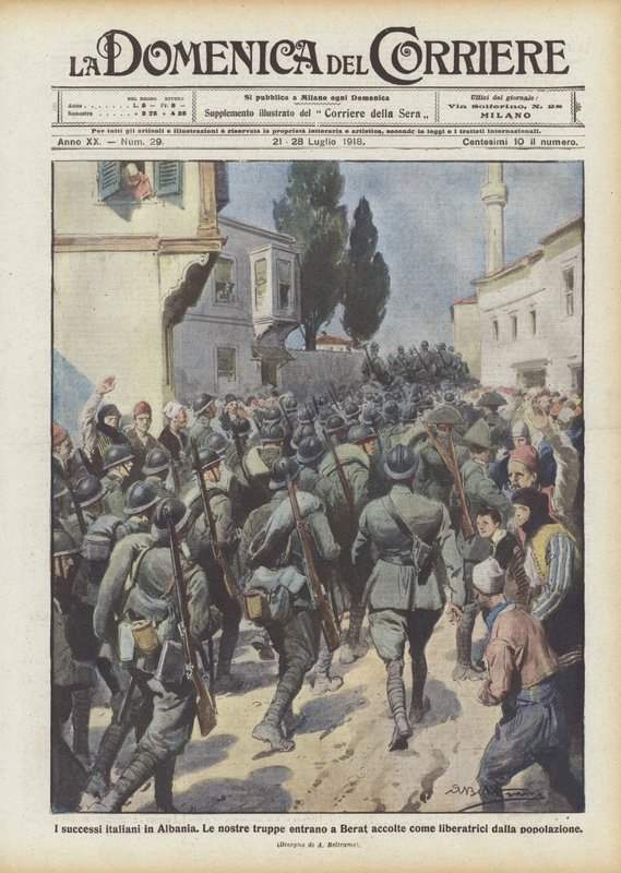 De Italiaanse successen in Albanië door Achille Beltrame