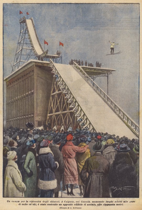 Een kamp voor de virtuositeit van skiërs door Achille Beltrame