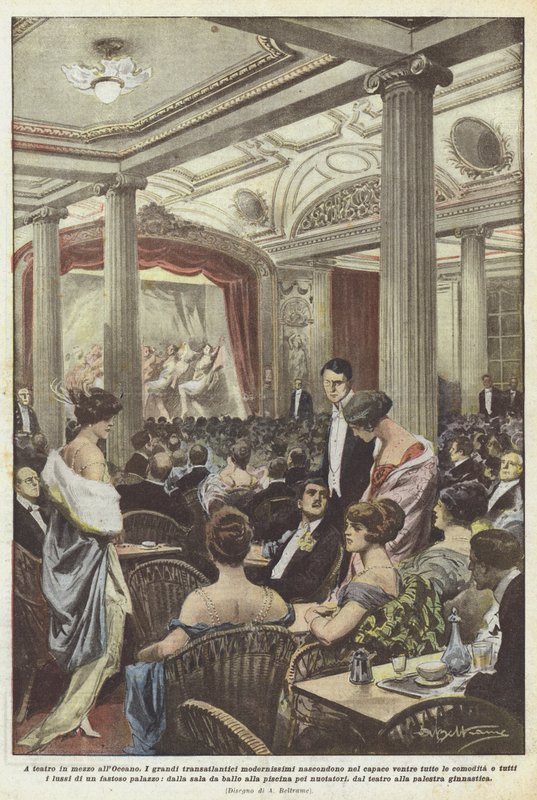 In het theater midden in de oceaan door Achille Beltrame