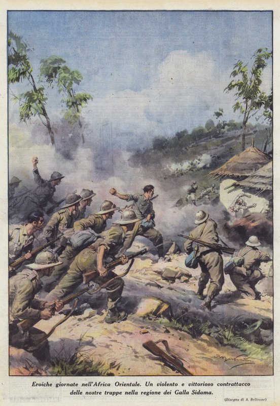 Heroïsche dagen in Oost-Afrika door Achille Beltrame