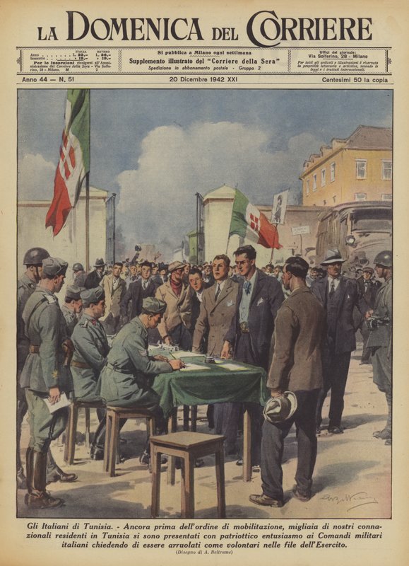 De Italianen van Tunesië door Achille Beltrame