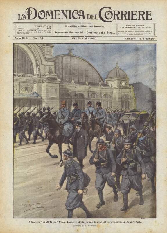 De Fransen aan de overkant van de Rijn door Achille Beltrame