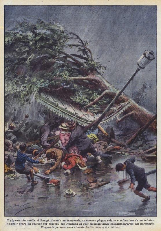 De reus die instort door Achille Beltrame