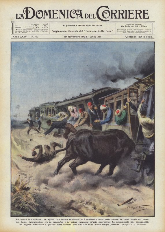 De romaneske realiteit? in Egypte door Achille Beltrame