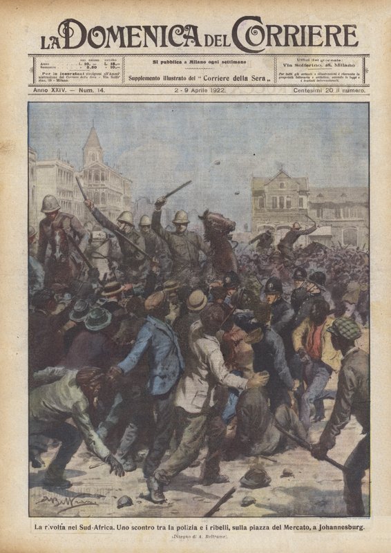 De opstand in Zuid-Afrika door Achille Beltrame