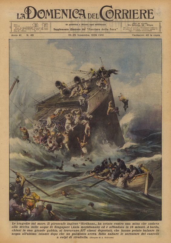 De tragedies op zee door Achille Beltrame