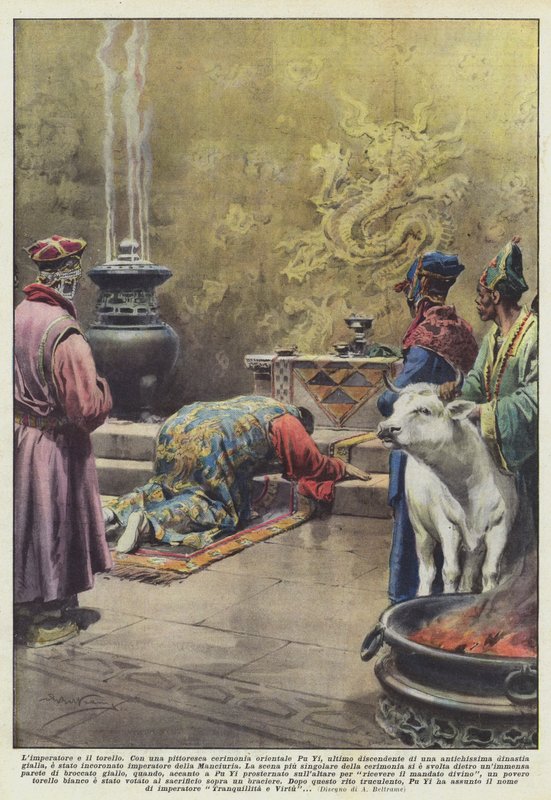 De keizer en het stiertje door Achille Beltrame