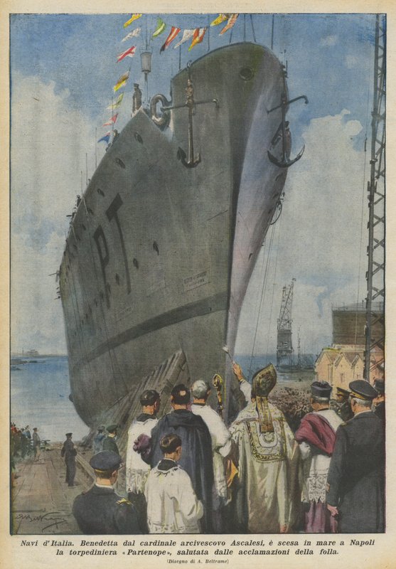 Schepen van Italië door Achille Beltrame