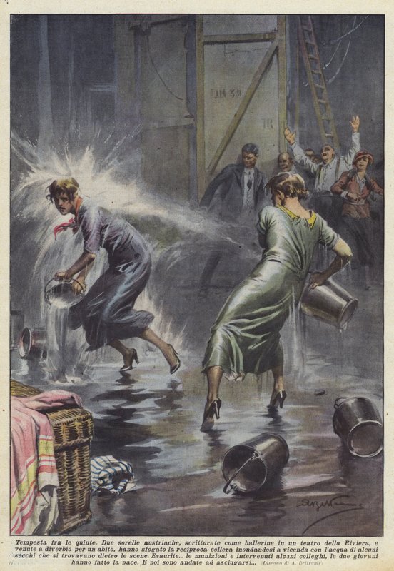 Storm achter de coulissen door Achille Beltrame