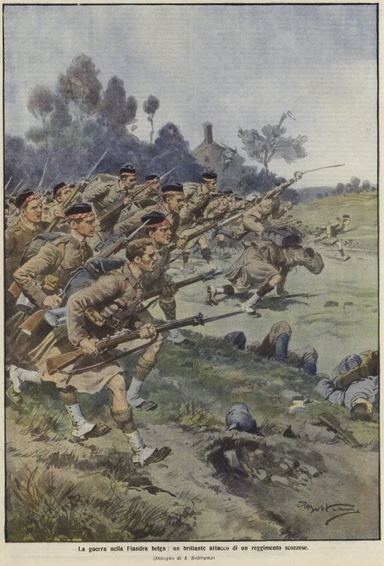 De oorlog in Vlaanderen door Achille Beltrame