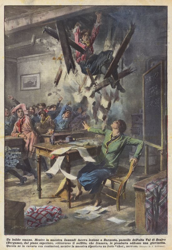 Een menselijke meteoor door Achille Beltrame