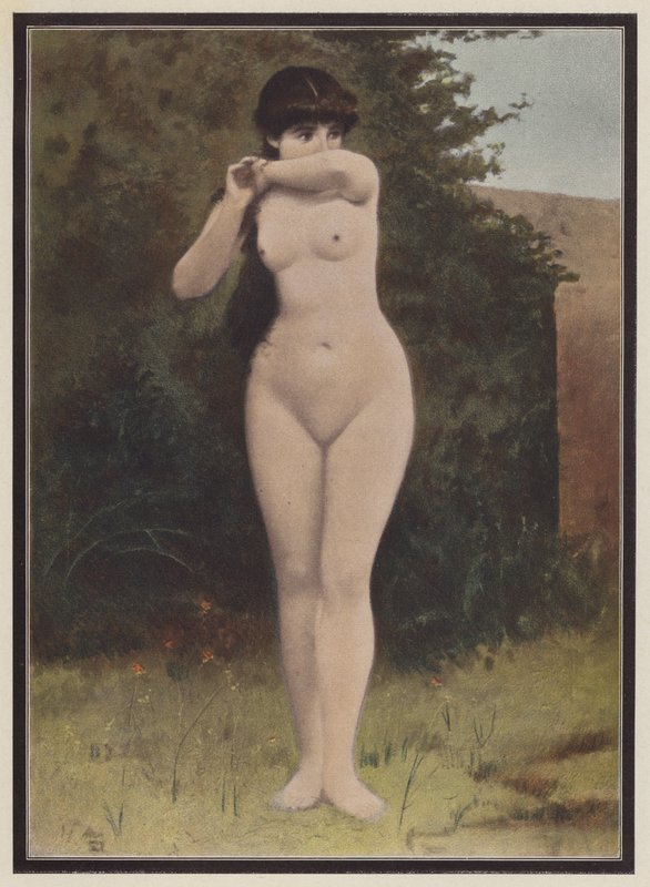 Verbaasde vrouw door Adolphe Frederic Lejeune