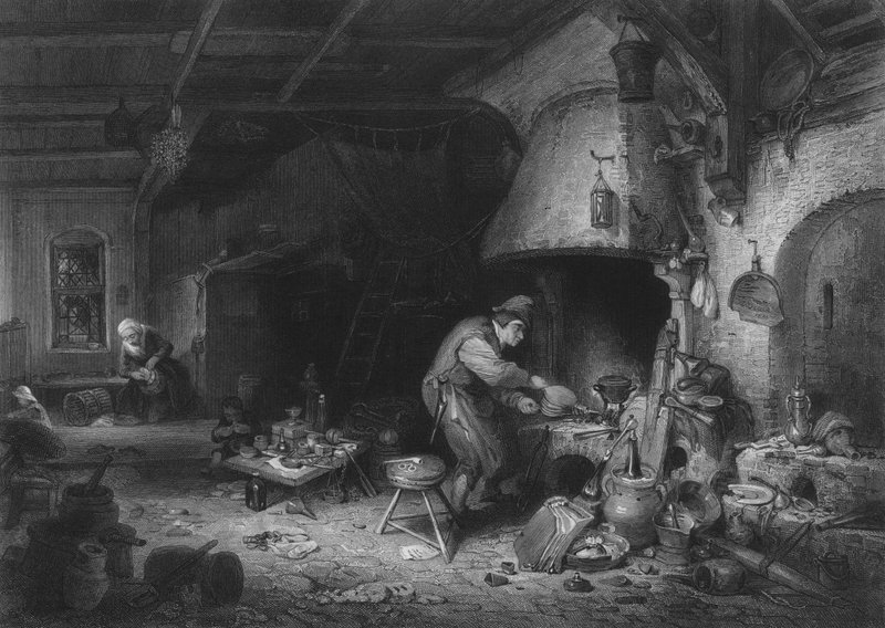De Alchemist door Adriaen Jansz. van Ostade