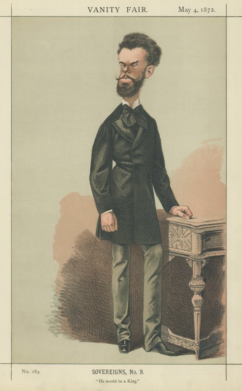 Koning Amadeus van Spanje door Adriano Cecioni